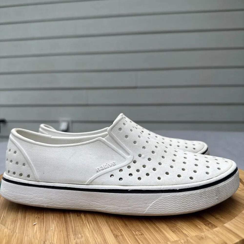 Native Miles Slip On Water Sneakers Shoes Mens/Big Boy Size 5‎ W Size 7 White